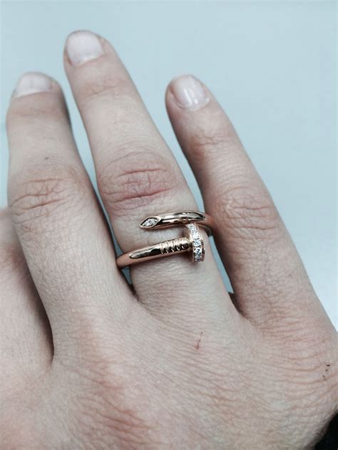 cartier screw ring replica|cartier sterling silver ring.